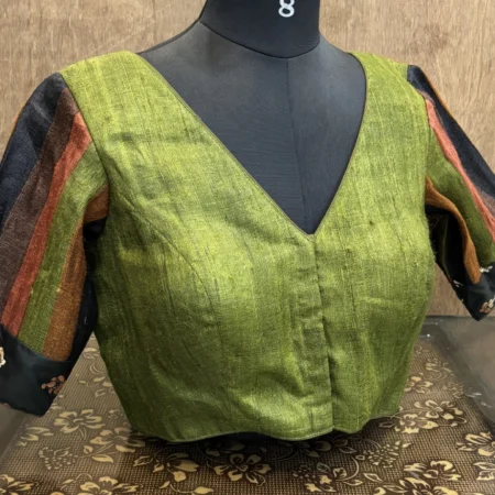 Embroidered Ghicha Silk Blouse