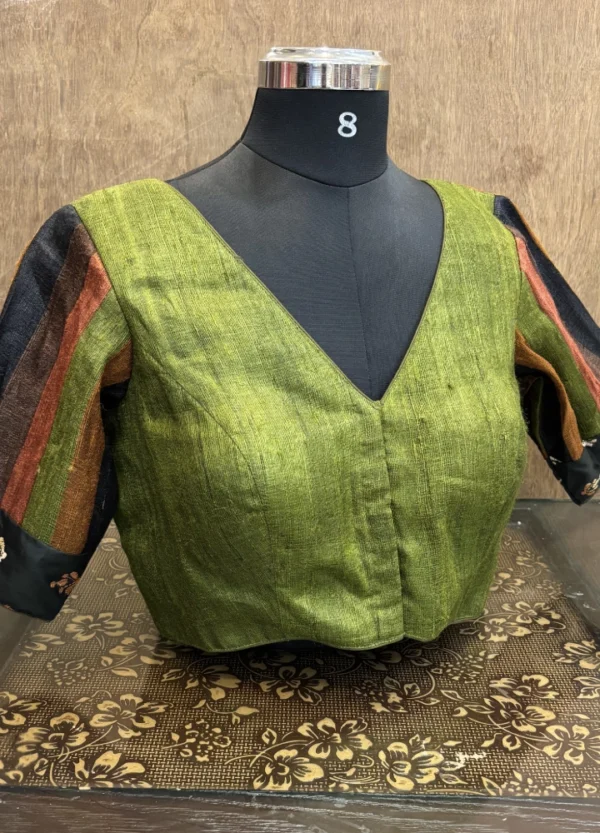 Embroidered Ghicha Silk Blouse
