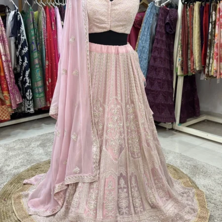 Chikankari Georgette Lehenga