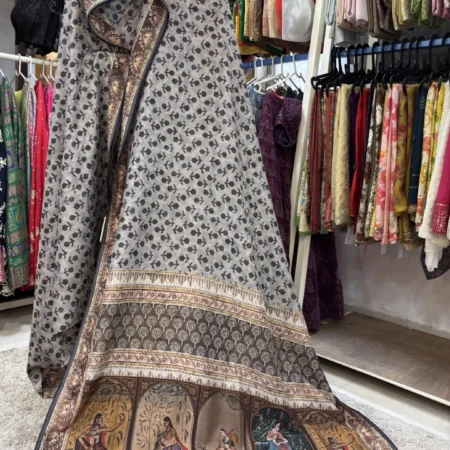 Modern Muse Semi Tussar Digital Print Saree