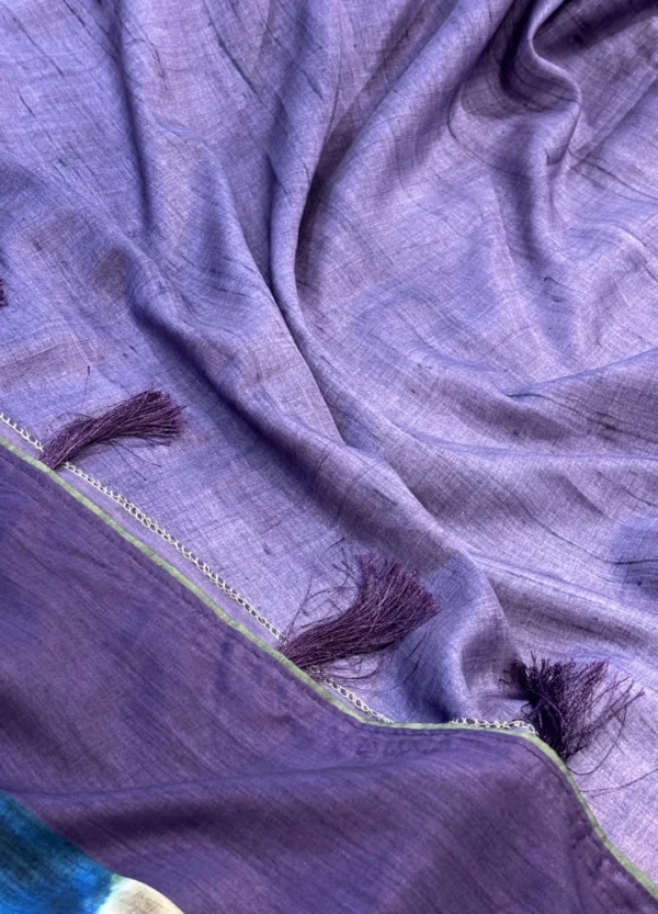 Silk Kala Soft Tussar Saree with Digital Print - Image 4