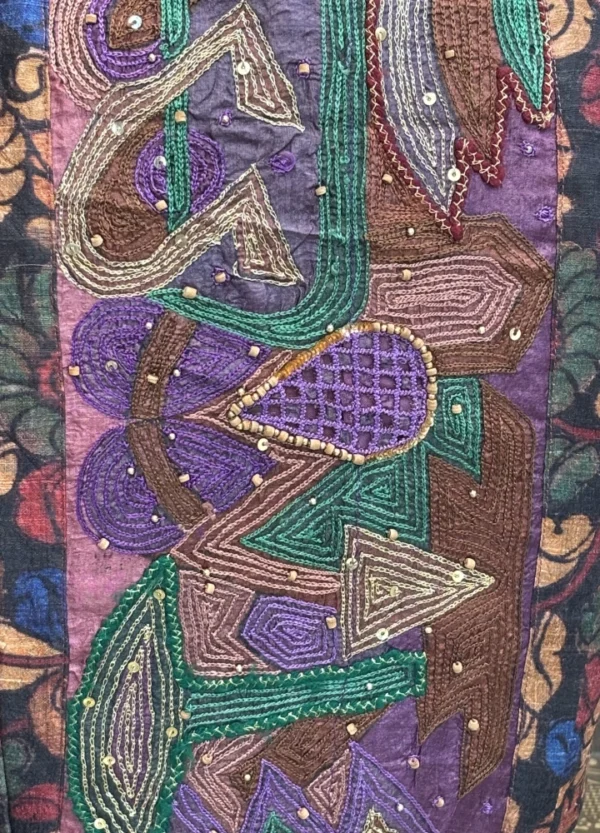Cut Work Tussar Silk Blouse - Image 4